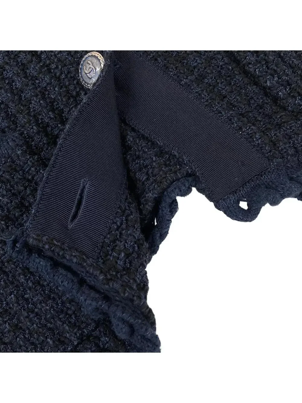 Chanel Navy Black [Outer Fabric] Cotton #285662C10B